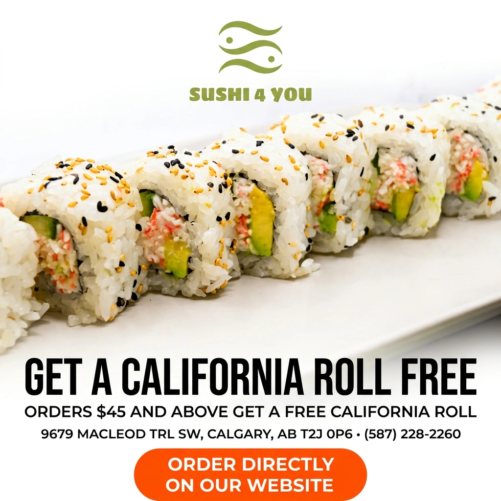 Sushi 4 You Special Offer - All You Can Eat Sushi Calgary